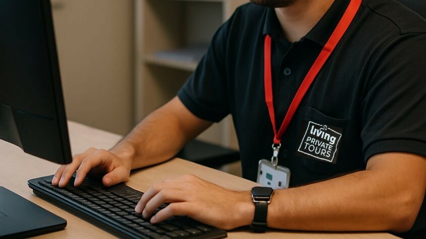 Profissional da Living Private Tours