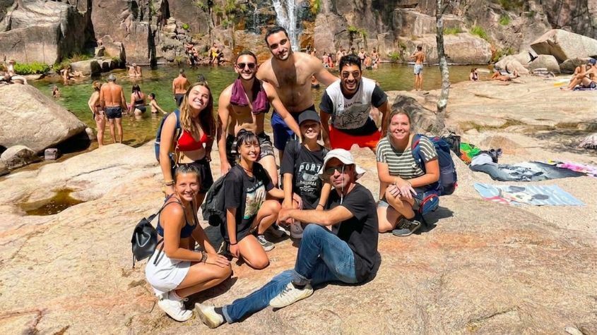 Family with teenagers on a private tour in Gerês