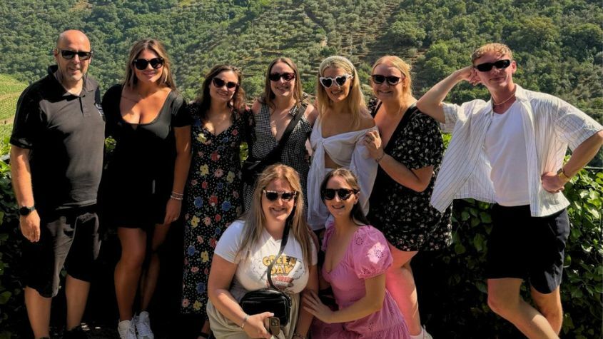 Family with teenagers on a private tour in Portugal with Living Private Tours