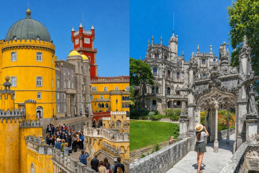 Palacio de la Pena en Sintra y Quinta da Regaleira