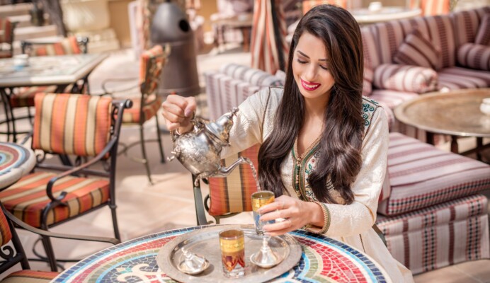 Restaurante local em Tânger